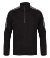 Finden and Hales Contrast Zip Neck Midlayer Top