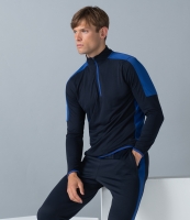 Finden and Hales Contrast Zip Neck Midlayer Top