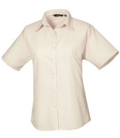 Premier Ladies Short Sleeve Poplin Blouse