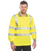 Portwest Hi-Vis Long Sleeve Polo Shirt