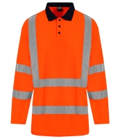 Pro RTX High Visibility Long Sleeve Polo Shirt