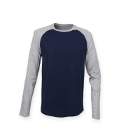 SF Men Long Sleeve Baseball T-Shirt
