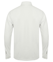 SF Men Long Sleeve Stretch Polo Shirt