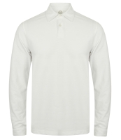 SF Men Long Sleeve Stretch Polo Shirt