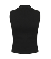 SF Ladies High Neck Crop Vest
