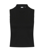 SF Ladies High Neck Crop Vest