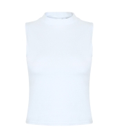 SF Ladies High Neck Crop Vest