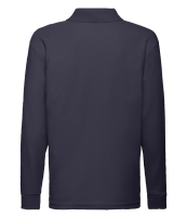 Fruit of the Loom Kids Long Sleeve Poly/Cotton Piqué Polo Shirt