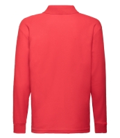 Fruit of the Loom Kids Long Sleeve Poly/Cotton Piqué Polo Shirt