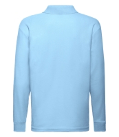 Fruit of the Loom Kids Long Sleeve Poly/Cotton Piqué Polo Shirt