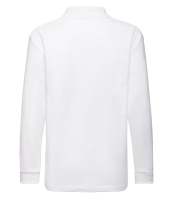 Fruit of the Loom Kids Long Sleeve Poly/Cotton Piqué Polo Shirt