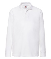 Fruit of the Loom Kids Long Sleeve Poly/Cotton Piqué Polo Shirt