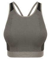 Tombo Ladies Seamless Panelled Crop Top