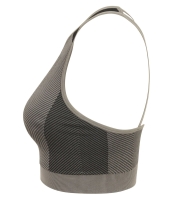 Tombo Ladies Seamless Panelled Crop Top