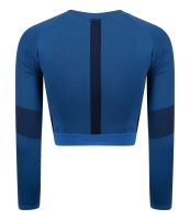 Tombo Ladies Seamless Panelled Long Sleeve Crop Top