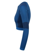 Tombo Ladies Seamless Panelled Long Sleeve Crop Top