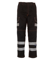 Yoko Hi-Vis Cargo Trousers with Knee Pad Pockets