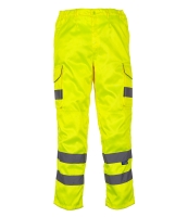 Yoko Hi-Vis Cargo Trousers with Knee Pad Pockets