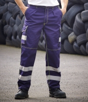 Yoko Hi-Vis Cargo Trousers with Knee Pad Pockets