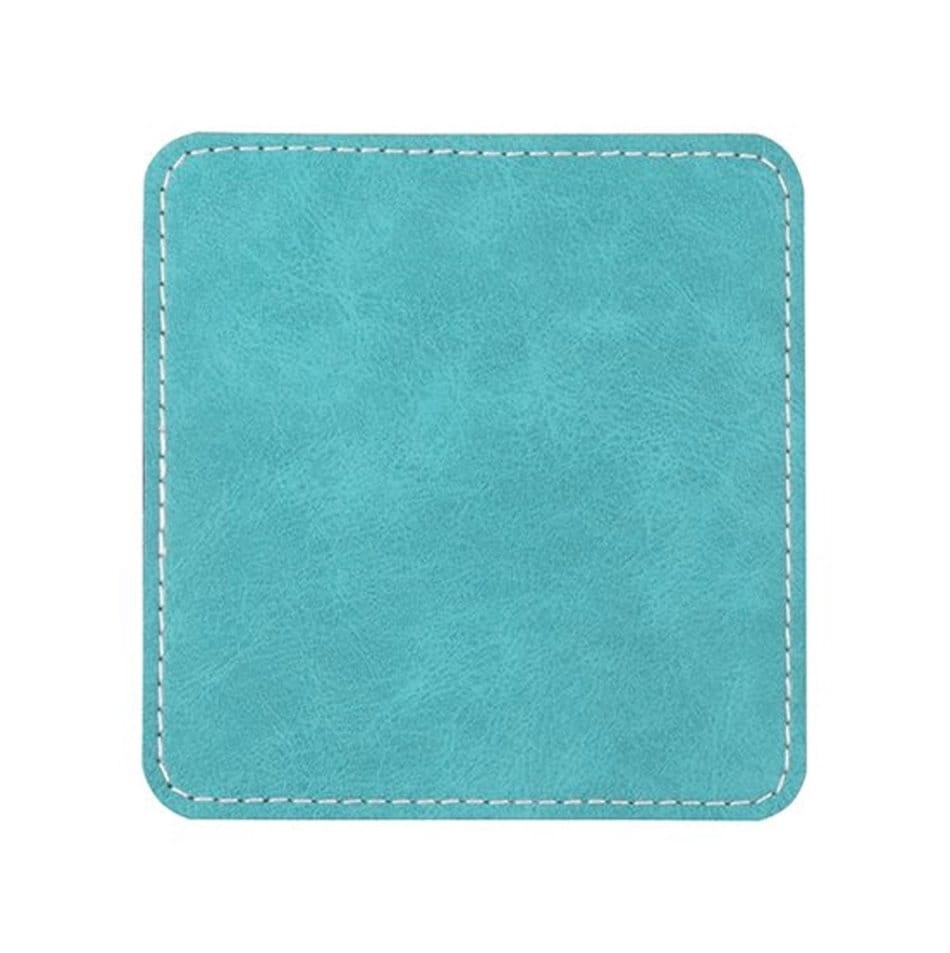 Estate Agent Leather Square Coaster x 10