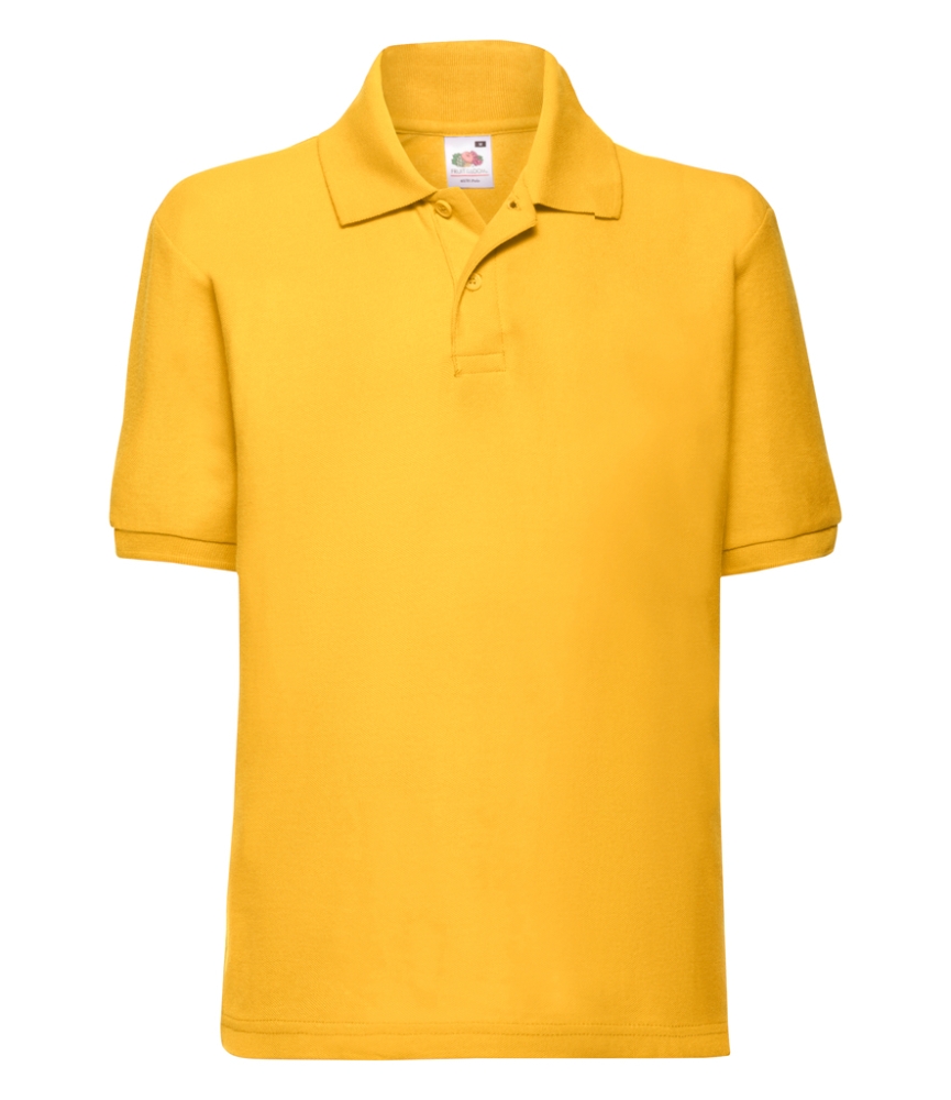 Fruit of the Loom Kids Poly/Cotton Piqué Polo Shirt