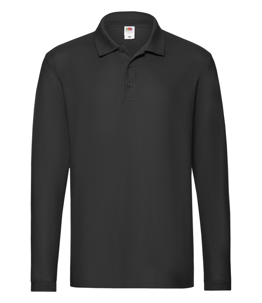 Fruit of the Loom Premium Long Sleeve Cotton Piqué Polo Shirt