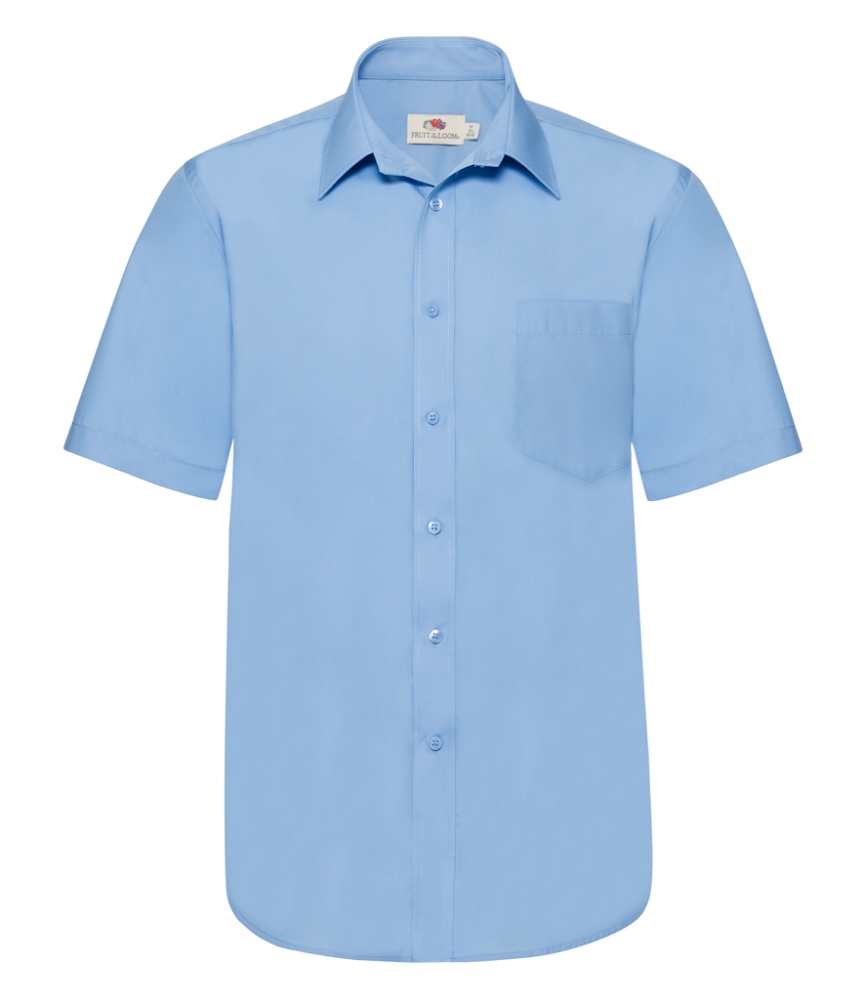 Fruit of the Loom Short Sleeve Poplin Shirt