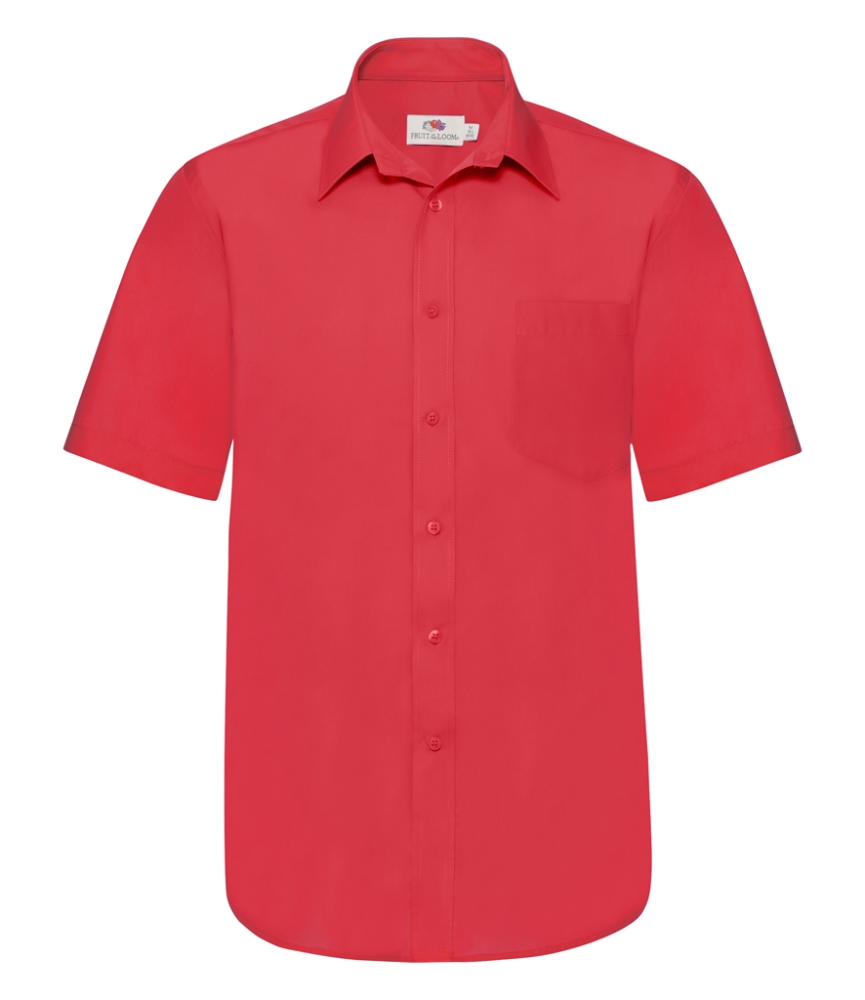 Fruit of the Loom Short Sleeve Poplin Shirt