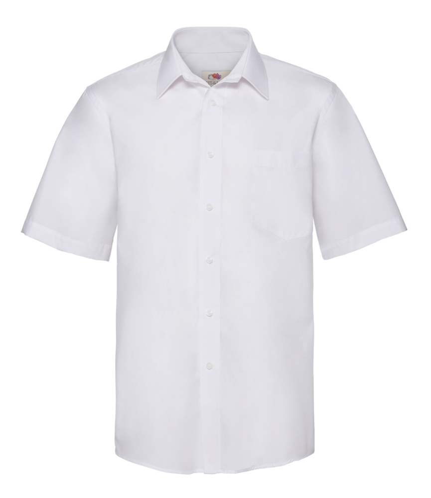 Fruit of the Loom Short Sleeve Poplin Shirt