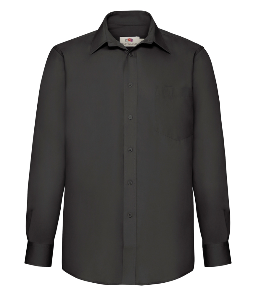 Fruit of the Loom Long Sleeve Poplin Shirt
