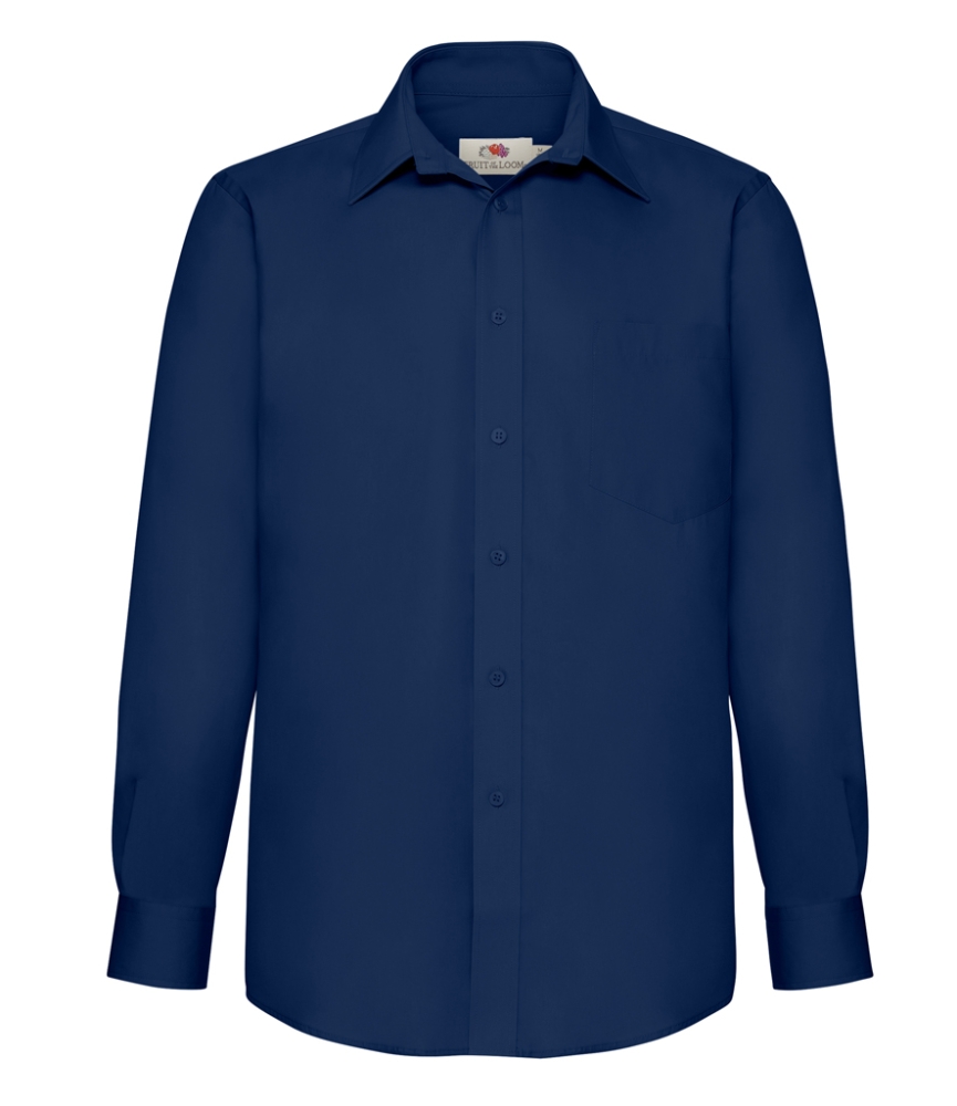 Fruit of the Loom Long Sleeve Poplin Shirt