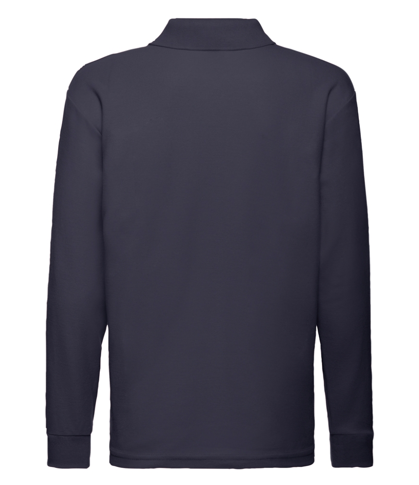 Fruit of the Loom Kids Long Sleeve Poly/Cotton Piqué Polo Shirt