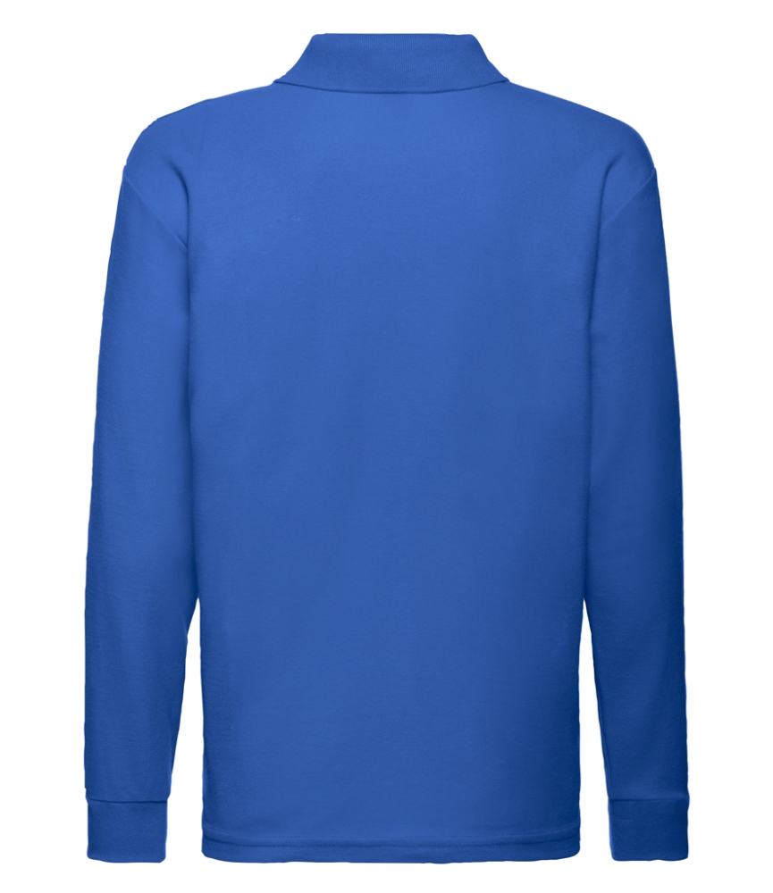 Fruit of the Loom Kids Long Sleeve Poly/Cotton Piqué Polo Shirt
