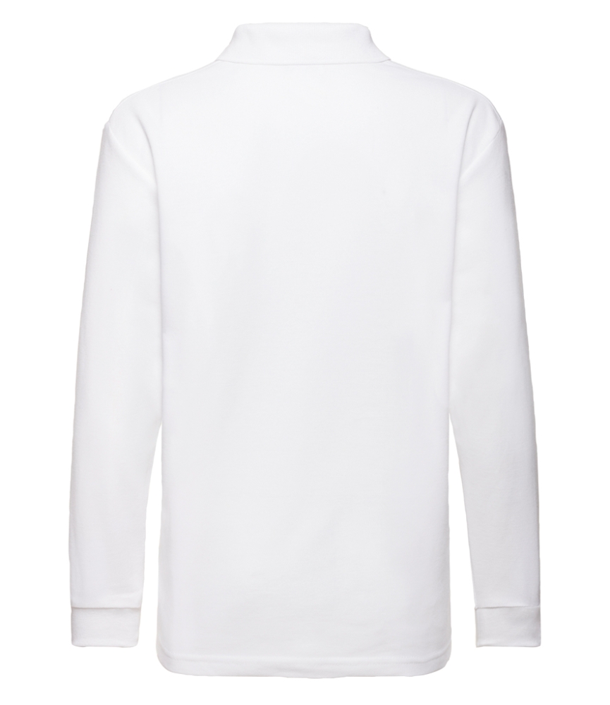 Fruit of the Loom Kids Long Sleeve Poly/Cotton Piqué Polo Shirt