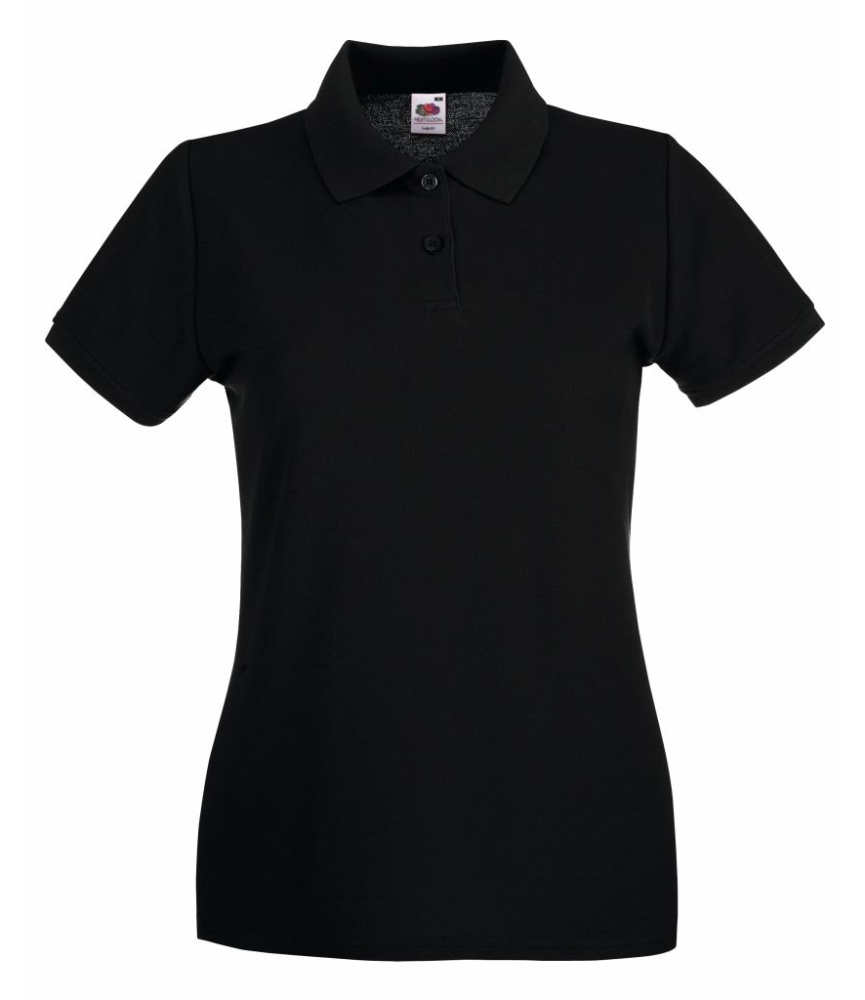 Fruit of the Loom Lady-Fit Premium Cotton Piqué Polo Shirt