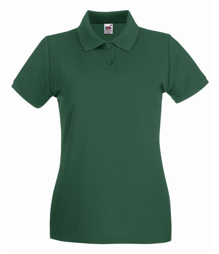 Fruit of the Loom Lady-Fit Premium Cotton Piqué Polo Shirt