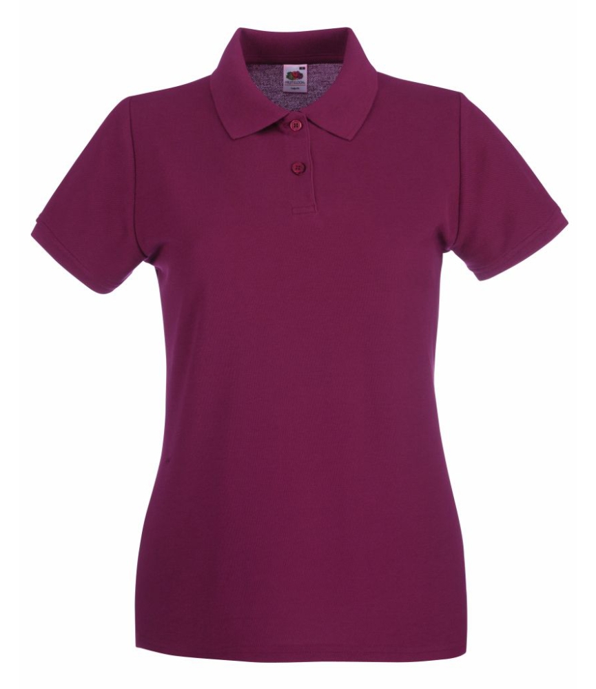 Fruit of the Loom Lady-Fit Premium Cotton Piqué Polo Shirt