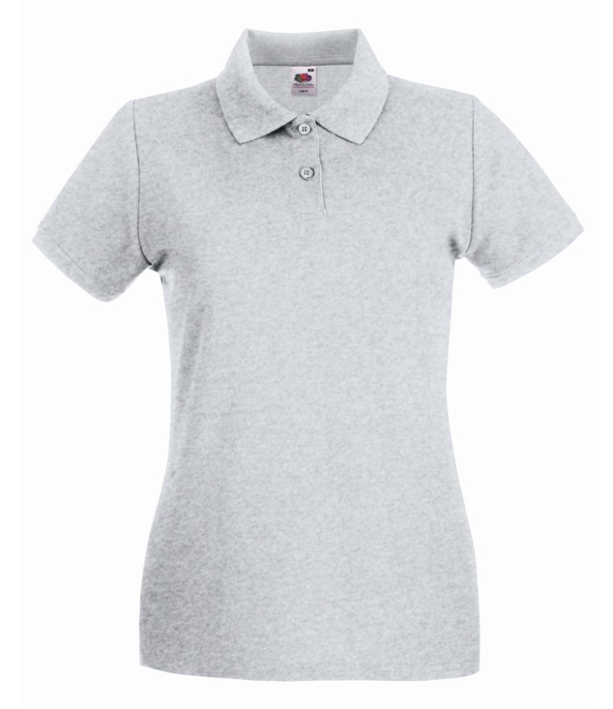 Fruit of the Loom Lady-Fit Premium Cotton Piqué Polo Shirt
