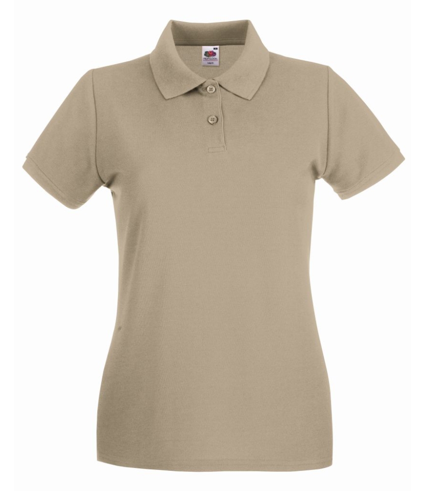 Fruit of the Loom Lady-Fit Premium Cotton Piqué Polo Shirt