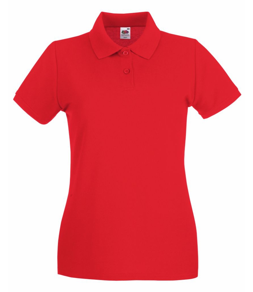 Fruit of the Loom Lady-Fit Premium Cotton Piqué Polo Shirt