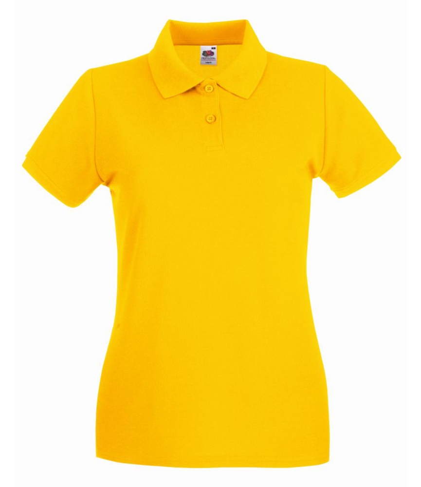 Fruit of the Loom Lady-Fit Premium Cotton Piqué Polo Shirt