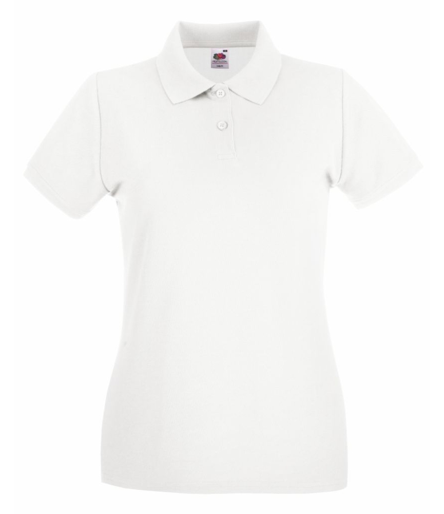 Fruit of the Loom Lady-Fit Premium Cotton Piqué Polo Shirt