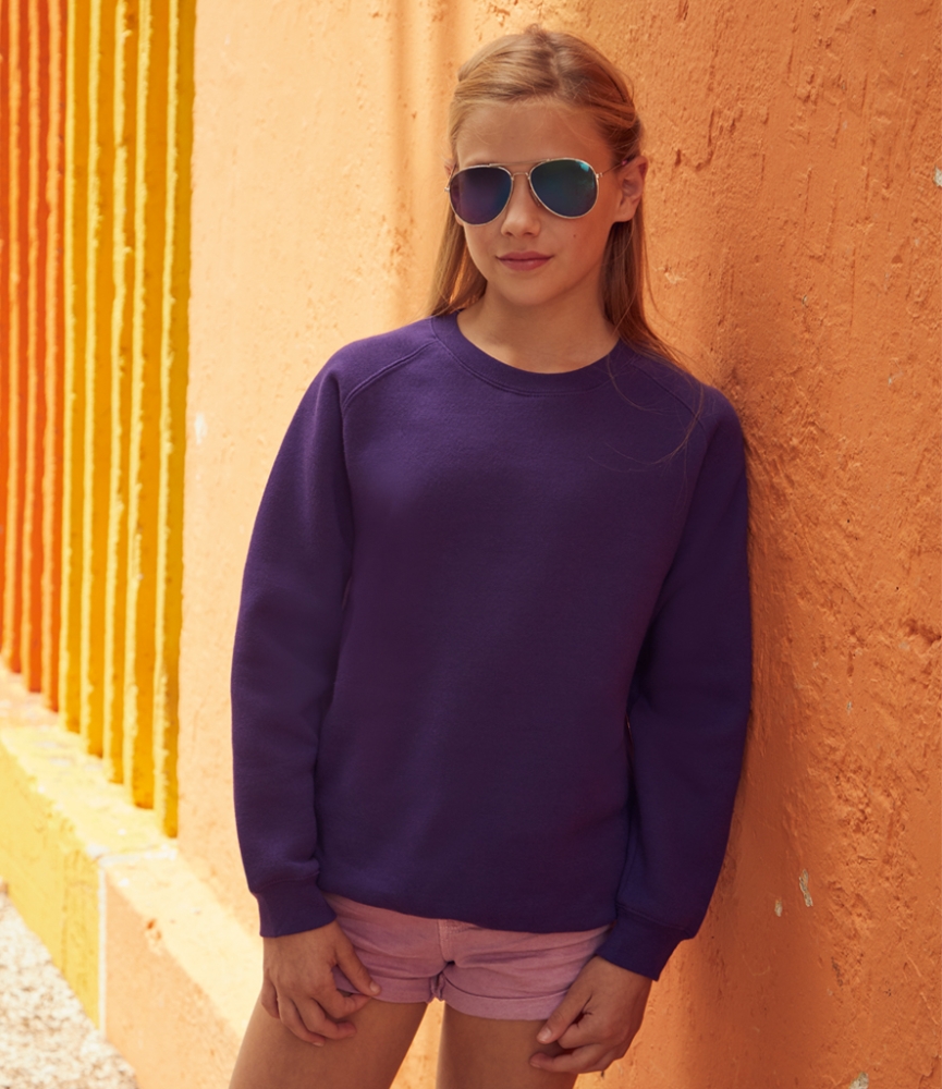 Fruit of the Loom Kids Premium Raglan Sweatshirt