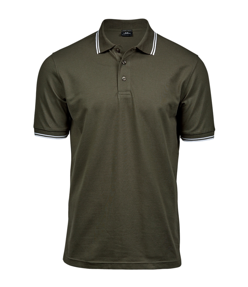 Tee Jays Luxury Stretch Tipped Polo Shirt