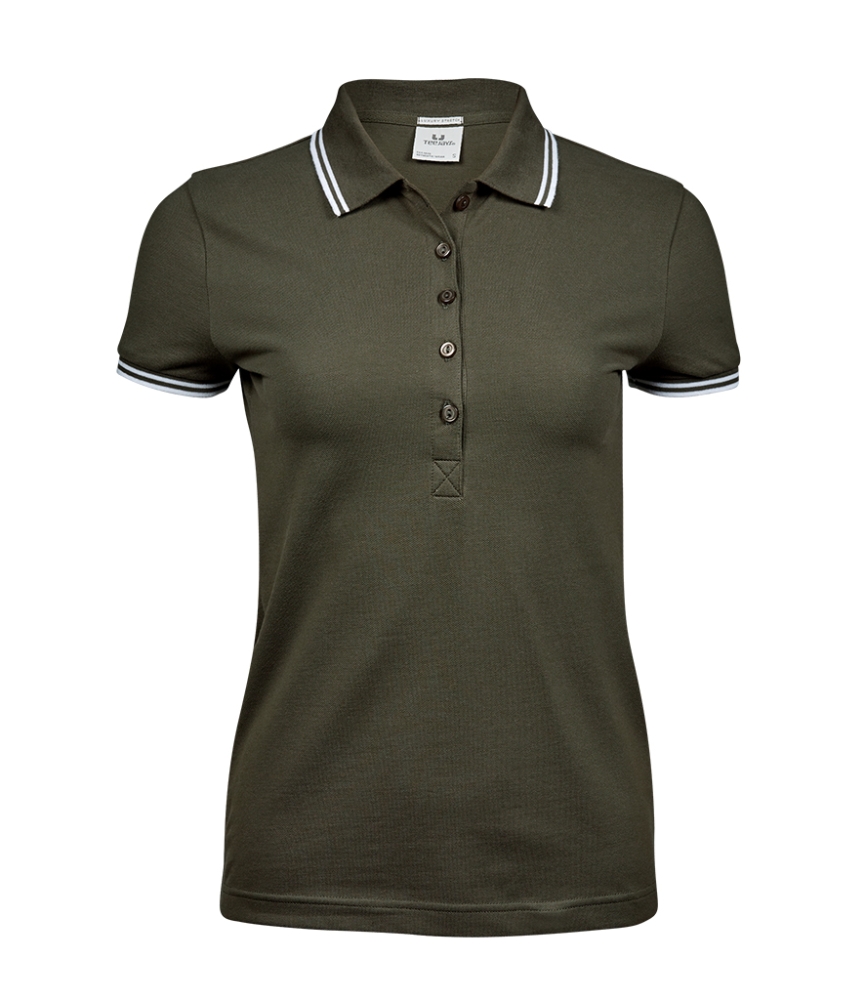 Tee Jays Ladies Luxury Stretch Tipped Polo Shirt