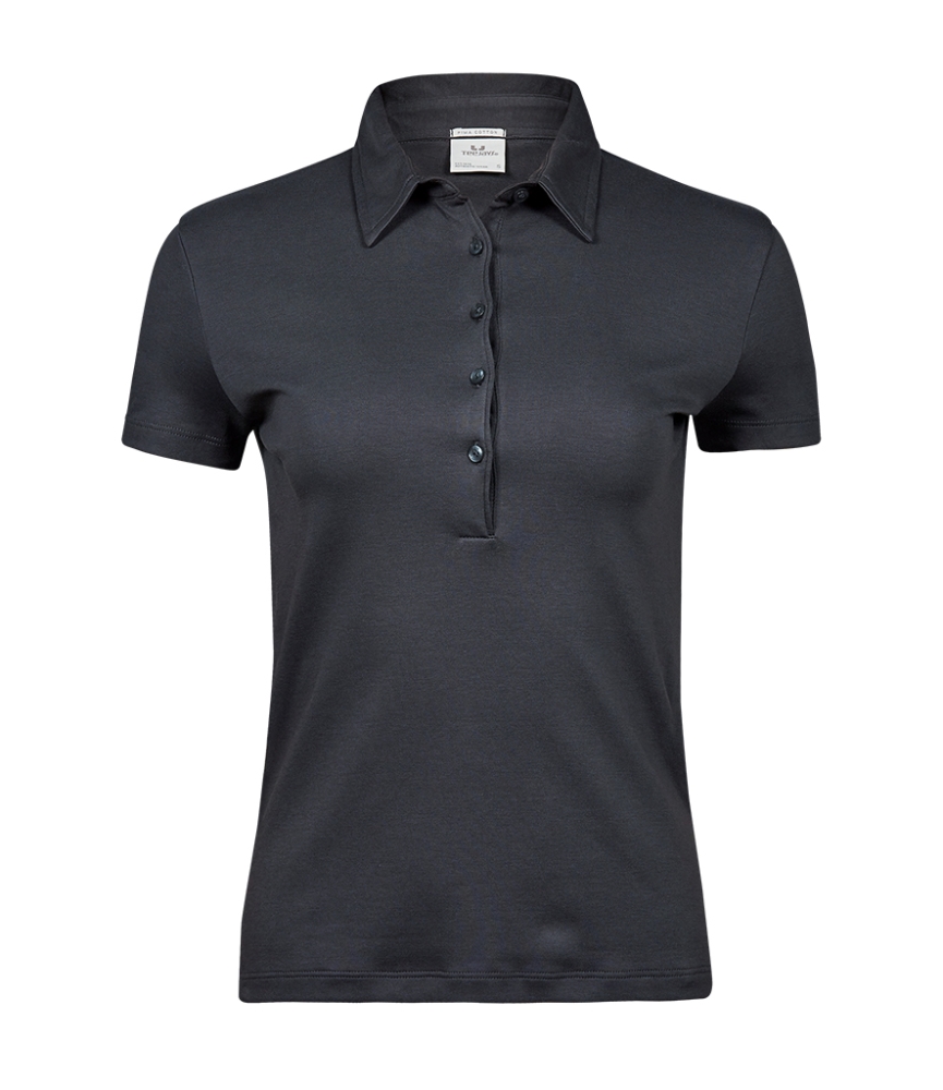 Tee Jays Ladies Pima Cotton Interlock Polo Shirt