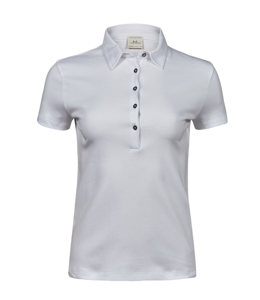 Tee Jays Ladies Pima Cotton Interlock Polo Shirt