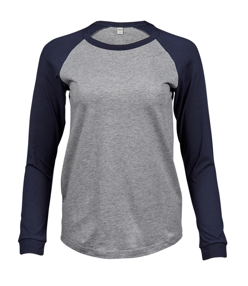 Tee Jays Ladies Long Sleeve Baseball T-Shirt
