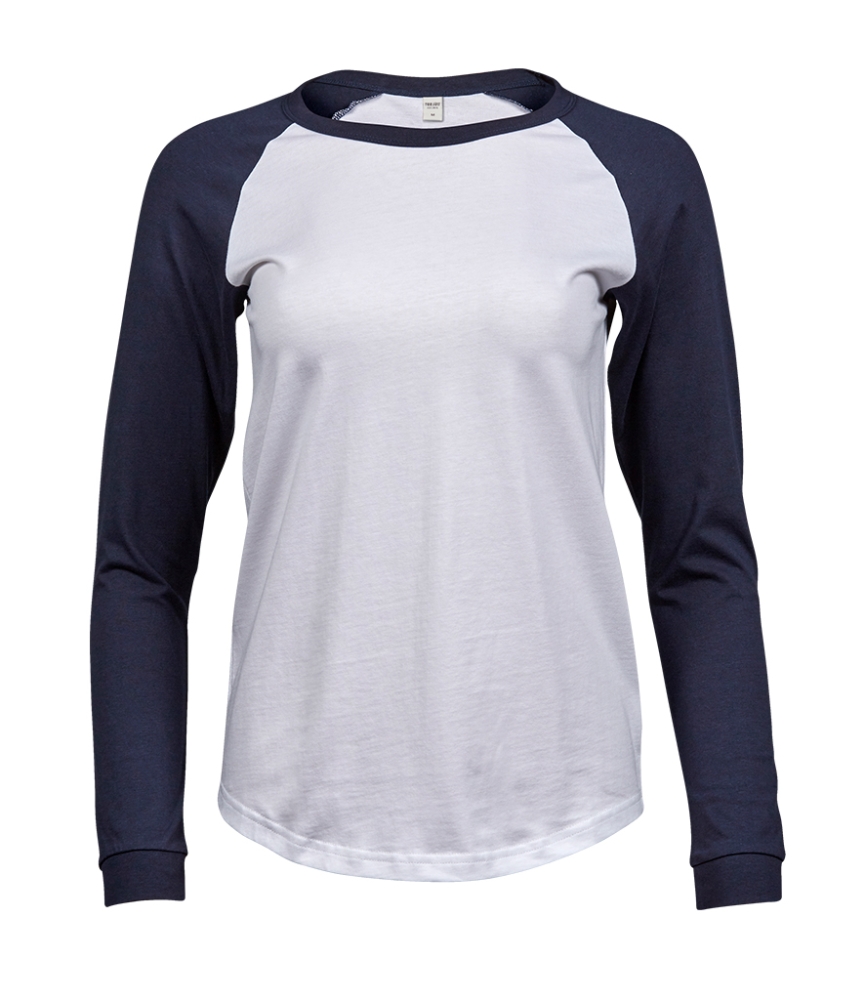 Tee Jays Ladies Long Sleeve Baseball T-Shirt