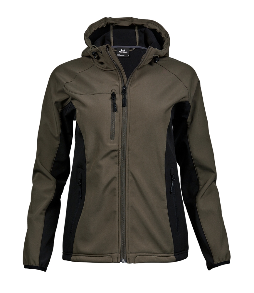 Tee Jays Ladies Lightweight Performance Hooded Soft Shell Jacket
